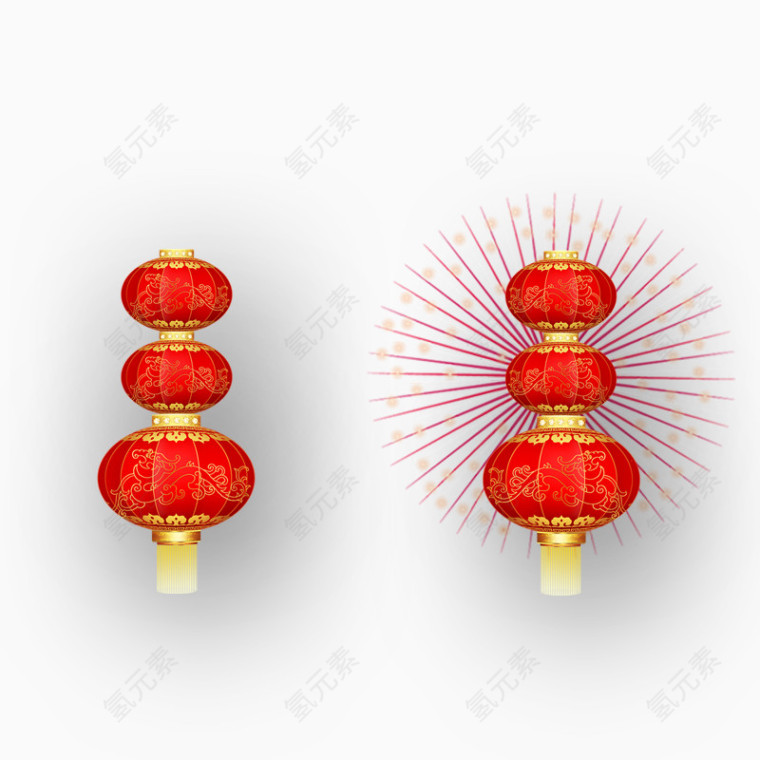 两排灯笼