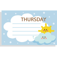 卡通日记本标签素材