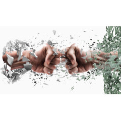 打碎东西的拳头高清免扣素材