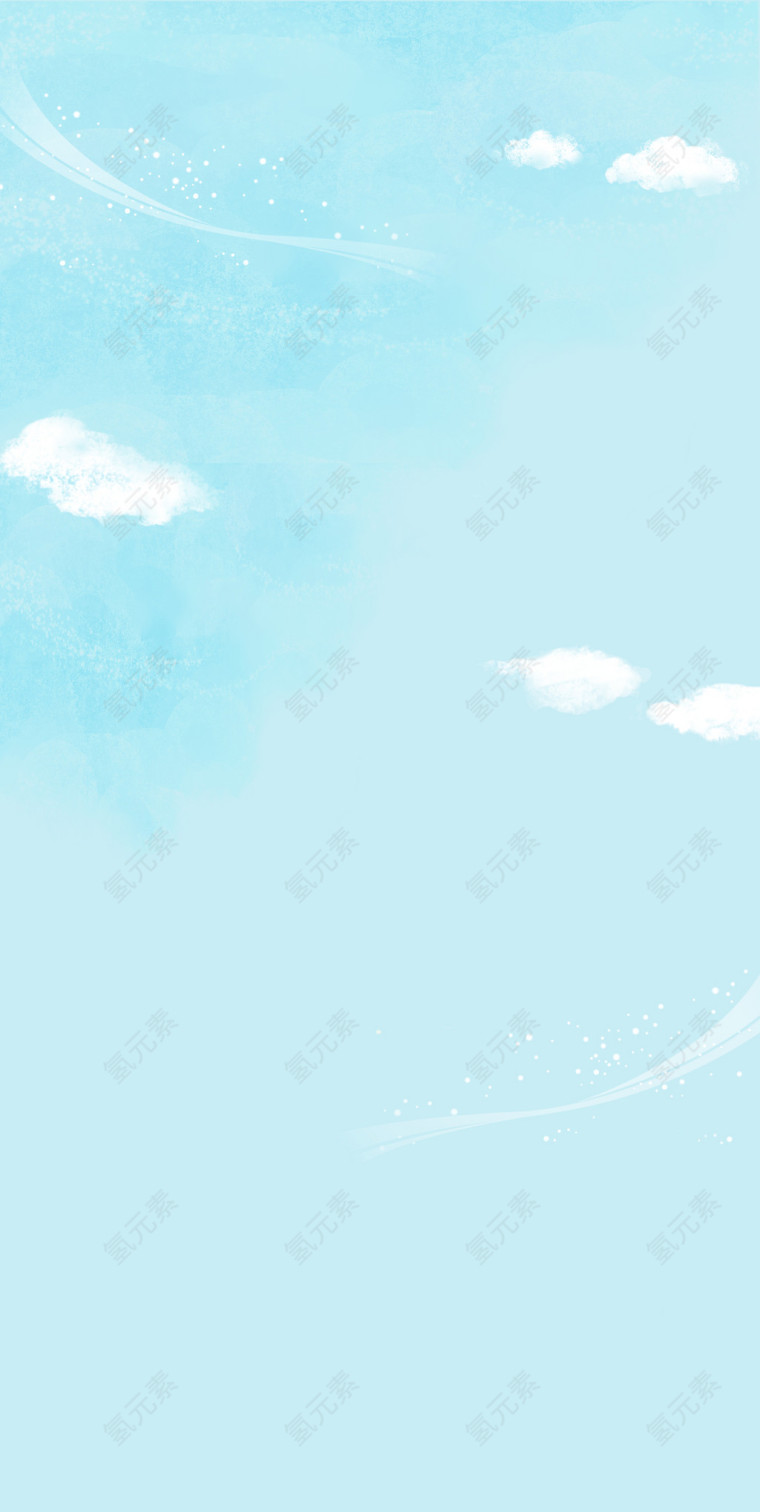 蓝色童趣背景