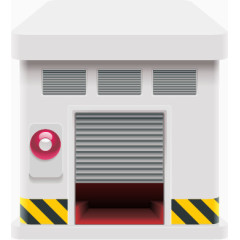 矢量图一间交工用的房子