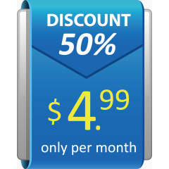 蓝色价格对比竞价素材