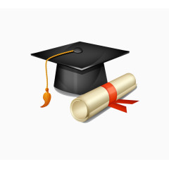 学士帽和毕业证