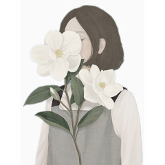 百合花少女