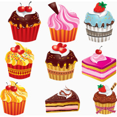 樱桃蛋糕聚会图片素材