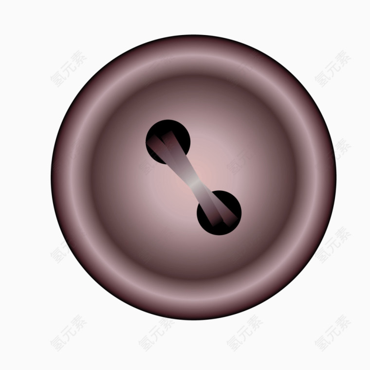 褐色塑料质感矢量旗袍纽扣