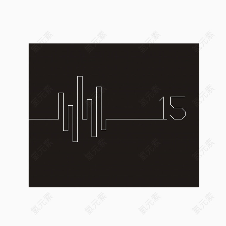 黑色线条创意鼠标垫