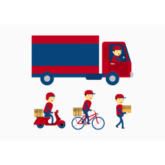 快递与快餐业素材