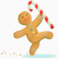 卡通跳舞饼干小人糖果