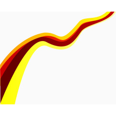 矢量手绘彩色线条