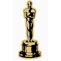 手绘奥斯卡小金人素材