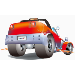 矢量小汽车运动风汽车素材