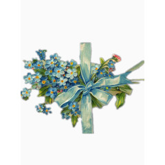 清新手绘勿忘我