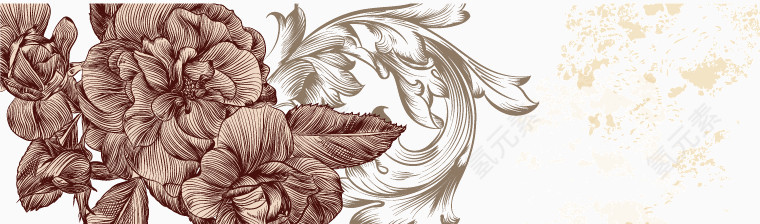 欧式花纹 横幅