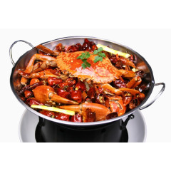 锅仔香辣蟹图片