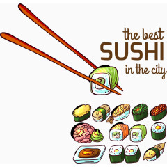 日本寿司卡通宣传海报素材