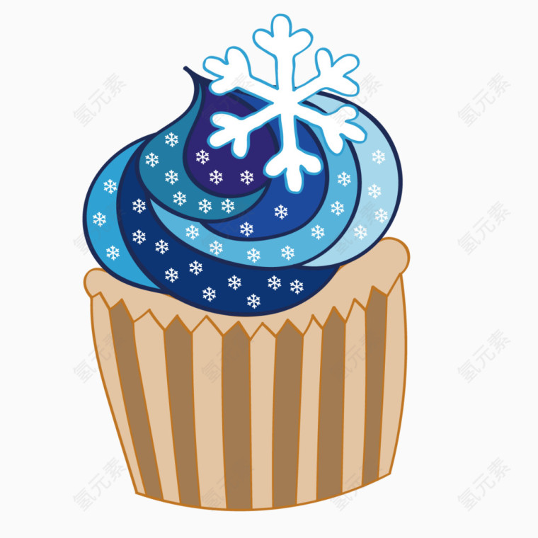 美味蓝莓雪花圣代