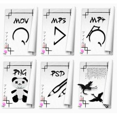 音乐图片中国风PNG图标