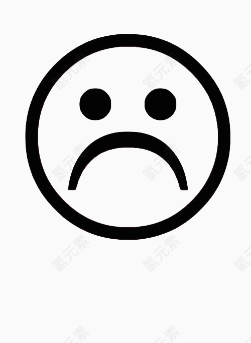 难过沮丧悲伤简笔画表情