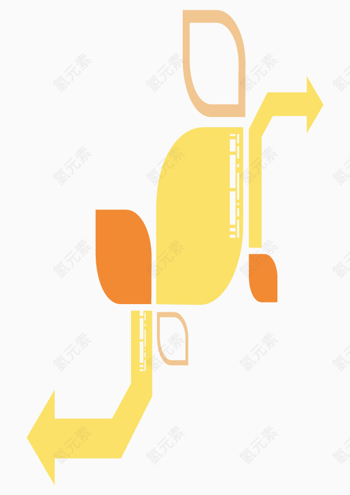 矢量箭头现代几何装饰