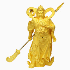 黄金关公神像