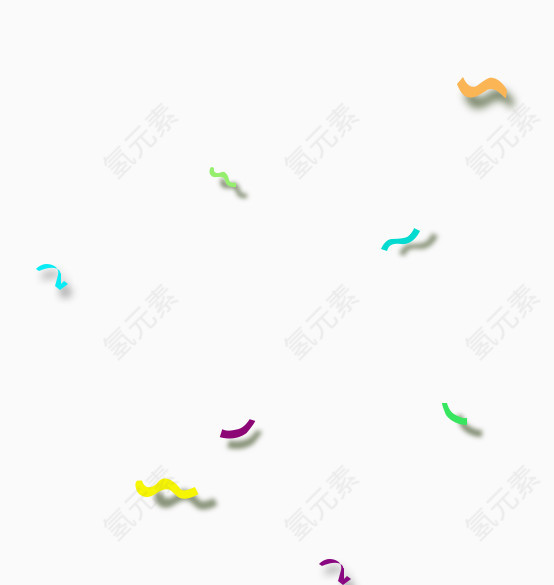 漂浮的彩带