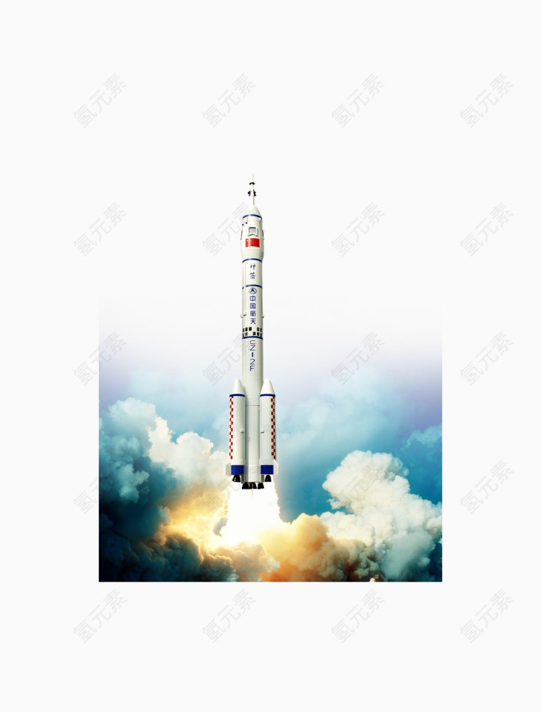 中国航天科技火箭发射宇宙航天图