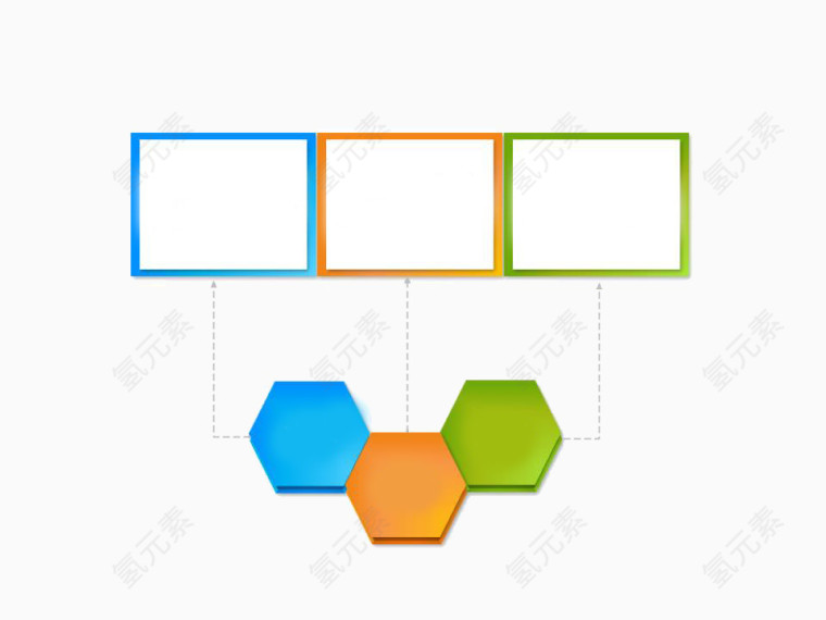 3项事物描绘ppt图表