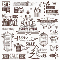 棕色花纹装饰图标