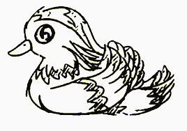 鸭子简笔画