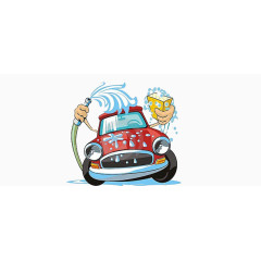 卡通洗车