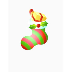 红绿礼物袜图片素材