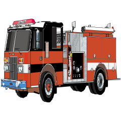 消防车矢量素材