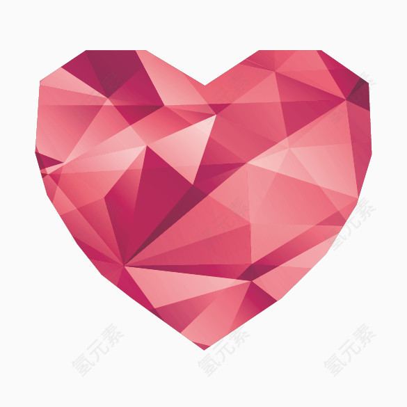 精美几何拼接爱心