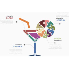 创意酒杯矢量图