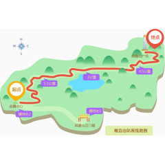 万人登山大赛起点终点路线
