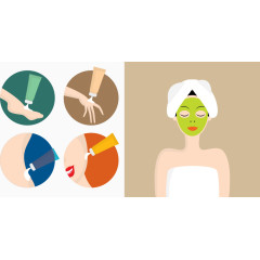 美容步骤创意图