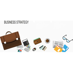 办公用品ppt扁平化矢量素材