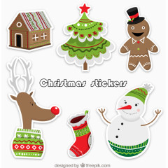 6款清新圣诞节贴纸