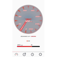 矢量汽车速度表