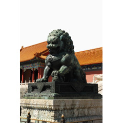 故宫紫禁城铜狮