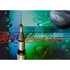 火箭商务背景科技未来