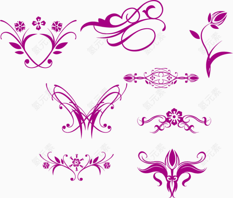 节日促销花纹海报矢量素材