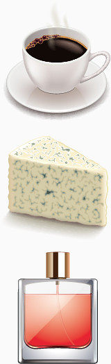 矢量美味法国食物