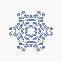 鳞片雪雪花片状矢量包体积1