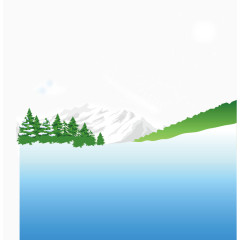 雪景矢量冰雪乐园