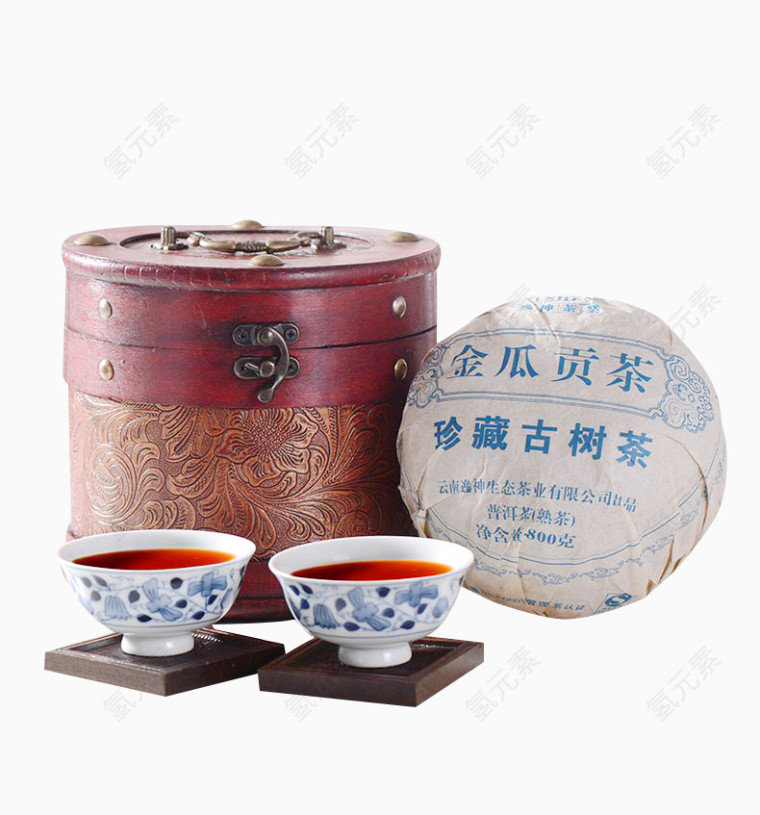 金瓜贡茶实物素材