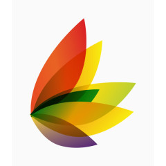 矢量彩色四散图案