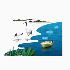 矢量地产海景元素