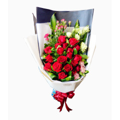 扇形硬纸包装花束设计